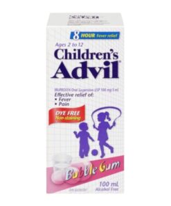 Buy Now Advil Children’s Suspension Dye Free Bubble Gum