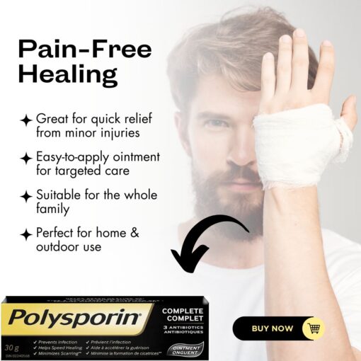 Buy Now Polysporin Complete Antibiotic Ointment [Fast Pain Relief]