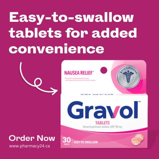 Buy Today Gravol Easy to Swallow Tablets