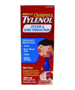 Children's Tylenol Fever and Sore Throat Pain