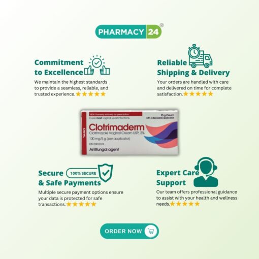 Clotrimaderm Vaginal Cream - Fast delivery