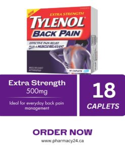 Grab Now Tylenol Back Pain Extra Strength Caplets