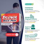 Tylenol Back Pain Extra Strength Caplets - Fast Delivery