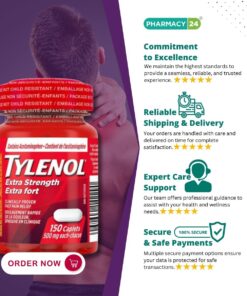 Tylenol Extra Strength Caplets - Fast delivery