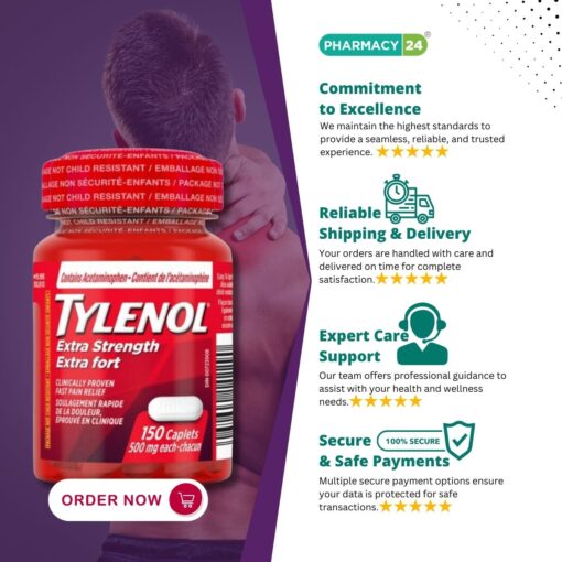 Tylenol Extra Strength Caplets - Fast delivery