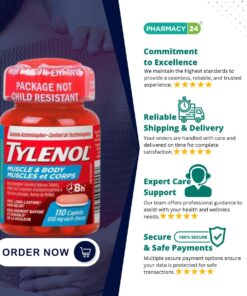 Tylenol Muscle Aches and Body Pain Caplets - Fast Delivery