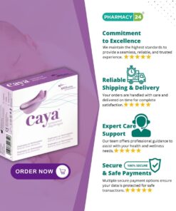 Caya Contoured Diaphragm _ Hormone Free Contraceptive - Fast Delivery