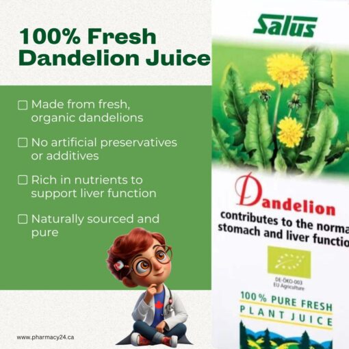 Purchase Salus – Dandelion Fresh Plant Juice 200ml