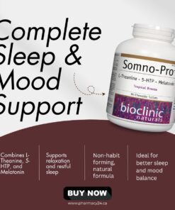 Buy Now Bioclinic Naturals Somno-Pro L-Theanine 5-HTP Melatonin