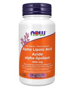 Now Alpha Lipoic Acid 600 mg Veg Capsules