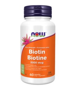 Now Biotin 5,000 mcg Veg Capsules