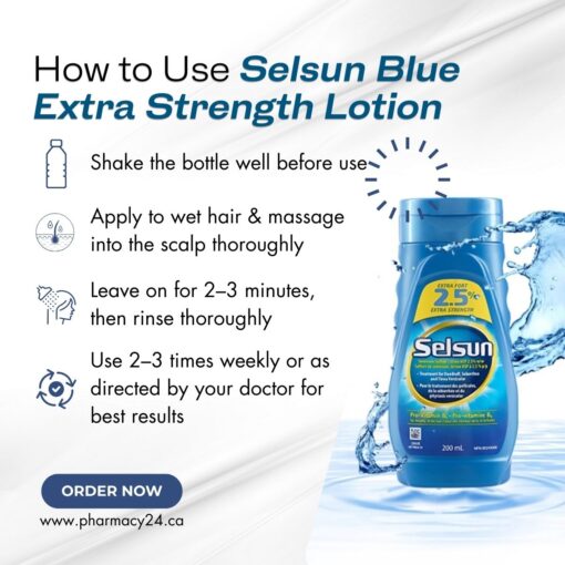 Order Today Selsun Blue 2.5% Extra Strength Selenium Sulfide Lotion