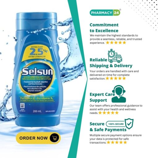 Selsun Blue 2.5% Extra Strength Selenium Sulfide Lotion - Fast delivery