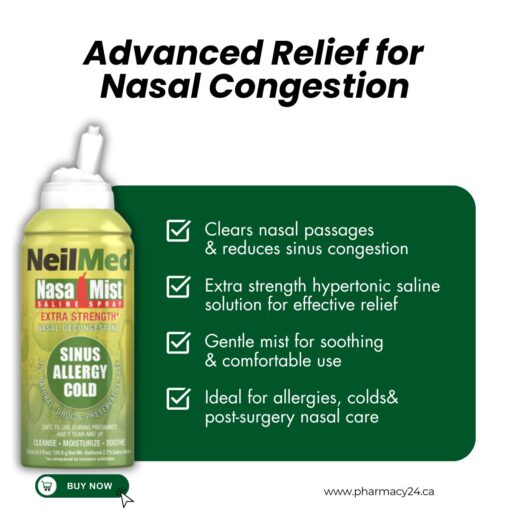 Shop Now NeilMed NasaMist Extra Strength Hypertonic Saline Spray