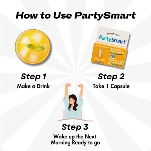 Try Now Party Smart Axtioxidants for Morning Relief