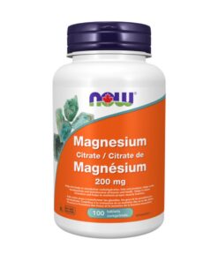 Now Foods Magnesium Citrate Tablets 200 mg