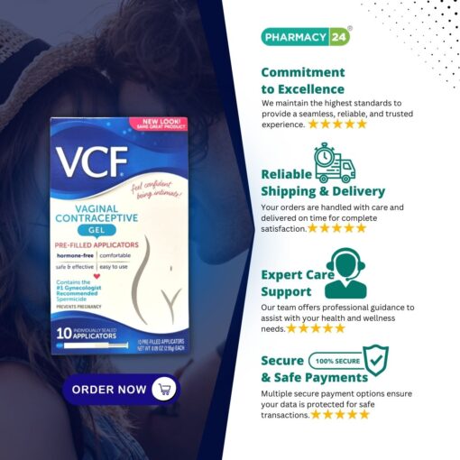 VCF Vaginal Contraceptive Gel - Fast delivery