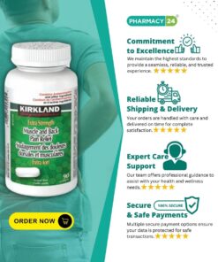 Kirkland Muscle and Back Pain Relief With Extra Strength - Fast Delivery