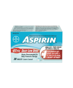 Aspirin 81 mg Daily Low Dose Enteric Coated