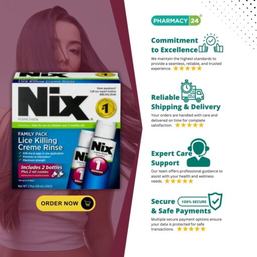 Nix Creme Rinse Liquid Family Pack - Fast Delivery