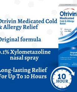 Otrivin Nasal Spray Medicated Cold & Allergy Relief Formula