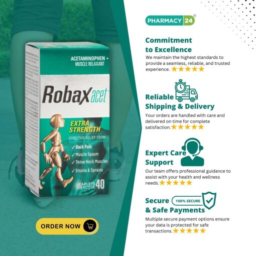 Robaxacet Extra Strength [Best Pain Relief Caplets] - Fast delivery