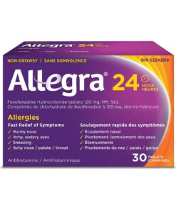 Allegra 24 Hour Allergy Relief 30 Tablet