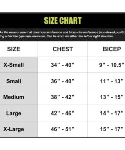 SULLY® SHOULDER Support STABILIZER Size Chart