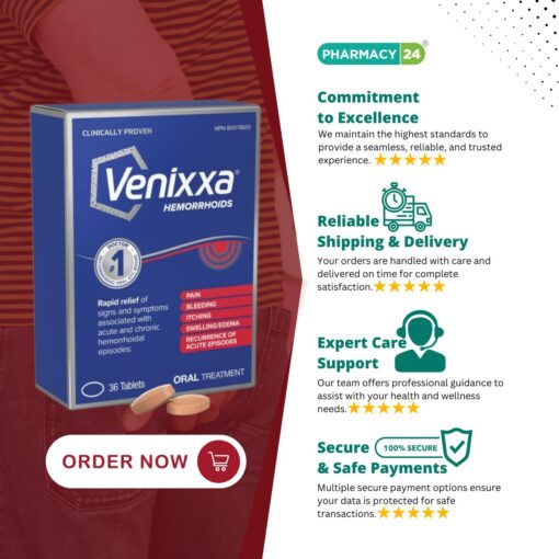 Venixxa for Hemorrhoids _ Clinically Proven Natural Solution - Fast Delivery