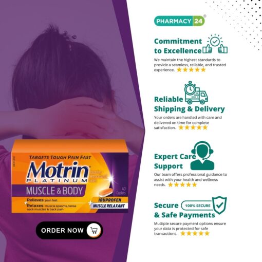 Motrin Platinum Muscle & Body Pain Relief - Fast delivery