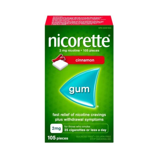 NICORETTE Cinnamon FLAVOR GUM 2mg 105 pieces