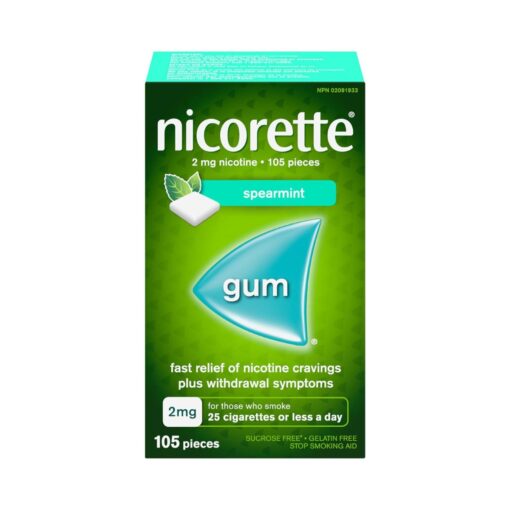 NICORETTE Spearmint FLAVOR GUM 2mg 105 pieces