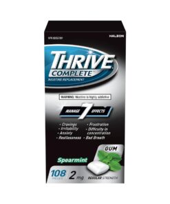 Thrive Complete 2mg Regular Strength 108 Spearmint Flavor